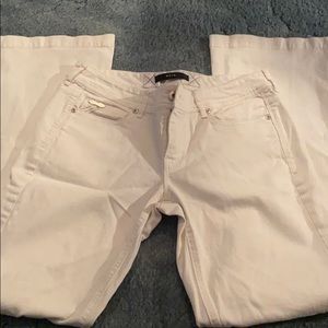 Nior Women’s flare white jeans. WHBM